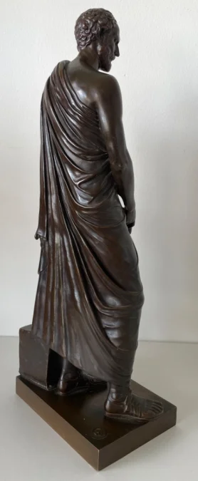 BRONZE STATUETTE OF DEMOSTHENES