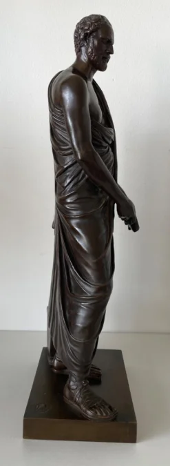 BRONZE STATUETTE OF DEMOSTHENES