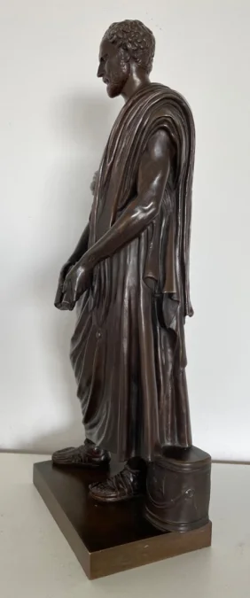 BRONZE STATUETTE OF DEMOSTHENES