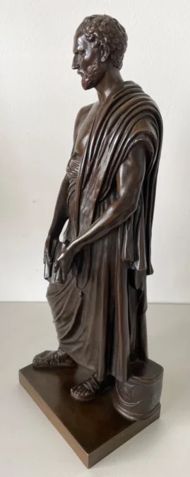 BRONZE STATUETTE OF DEMOSTHENES