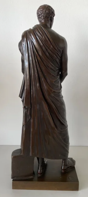 BRONZE STATUETTE OF DEMOSTHENES