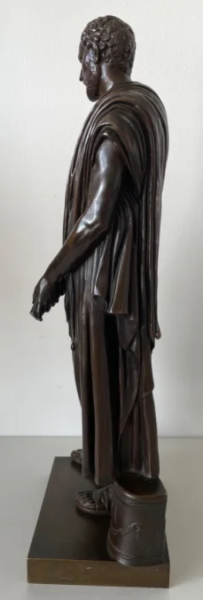 BRONZE STATUETTE OF DEMOSTHENES