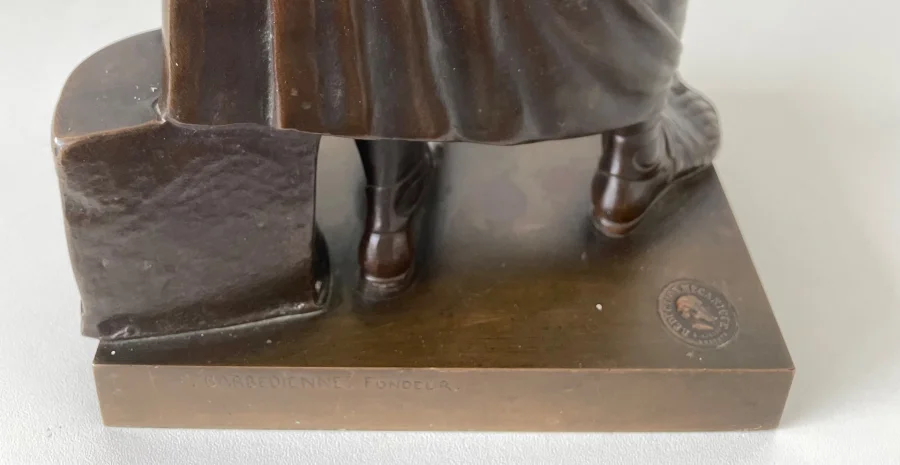 BRONZE STATUETTE OF DEMOSTHENES