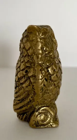 Sujet en bronze représentant une chouette