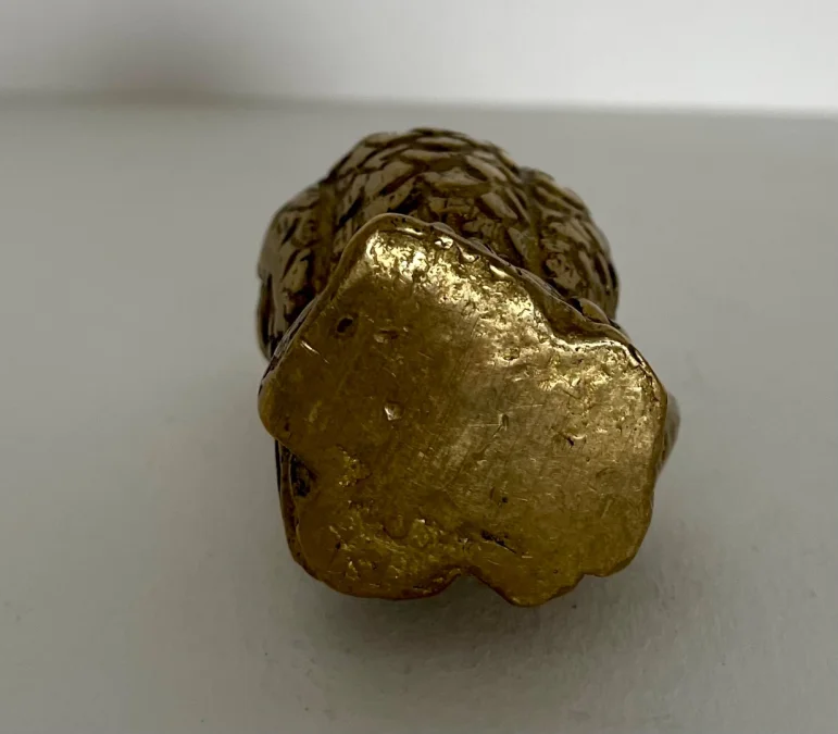 Sujet en bronze représentant une chouette