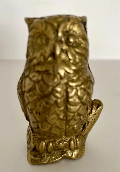 Sujet en bronze représentant une chouette