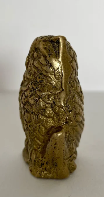 Sujet en bronze représentant une chouette