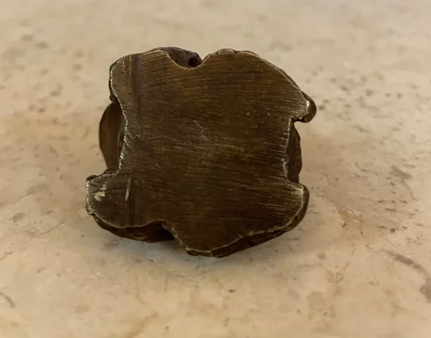 Sujet En Bronze la Grenouille et le crapaud