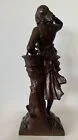 Bronze Représentant La Pêche Au Coquillage Signé Charles Anfrie