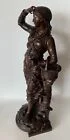 Bronze Représentant La Pêche Au Coquillage Signé Charles Anfrie