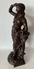 Bronze Représentant La Pêche Au Coquillage Signé Charles Anfrie