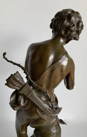 Amour Charmeur , Sculpture En Bronze