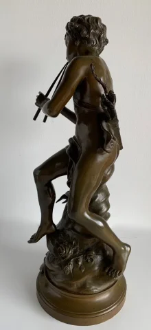 Amour Charmeur , Sculpture En Bronze