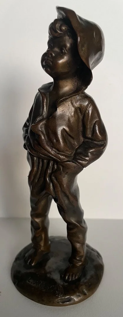 " Poulbot " Sujet En Bronze Signé L.KLEY