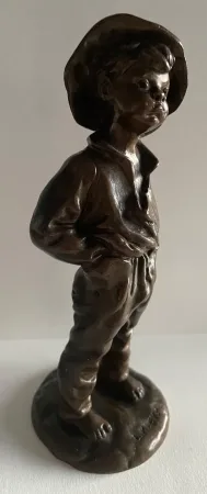" Poulbot " Sujet En Bronze Signé L.KLEY