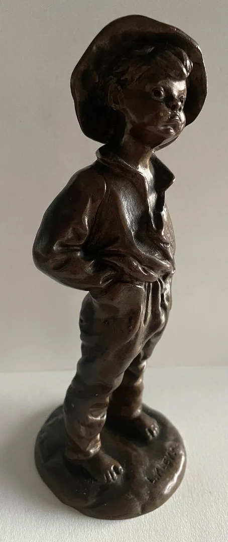 " Poulbot " Sujet En Bronze Signé L.KLEY