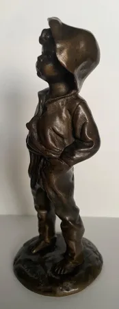 " Poulbot " Sujet En Bronze Signé L.KLEY