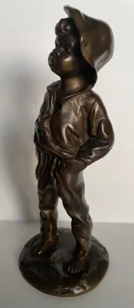 " Poulbot " Sujet En Bronze Signé L.KLEY