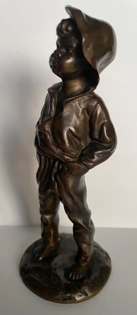 " Poulbot " Sujet En Bronze Signé L.KLEY