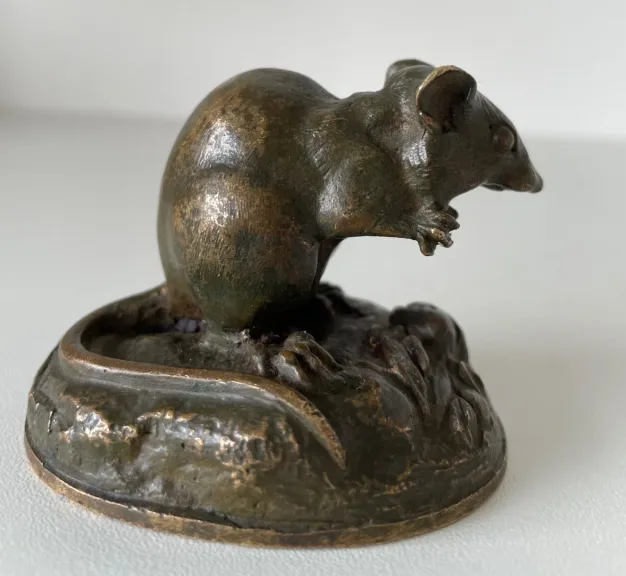 Petite Souris En Bronze