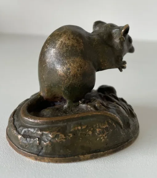 Petite Souris En Bronze