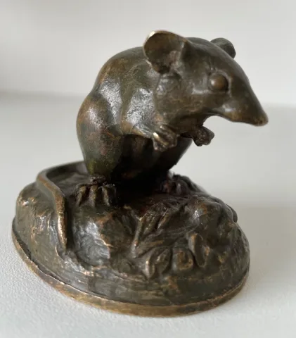 Petite Souris En Bronze