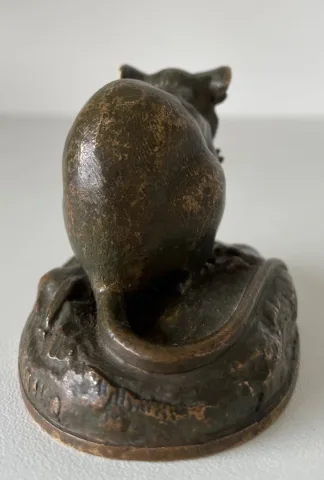 Petite Souris En Bronze