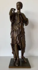 BRONZE SCULPTURE OF DIANA OF GABII