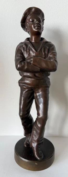BRONZE FIGURE OF A SAILOR