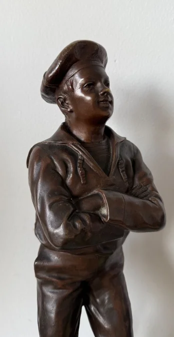 BRONZE FIGURE OF A SAILOR