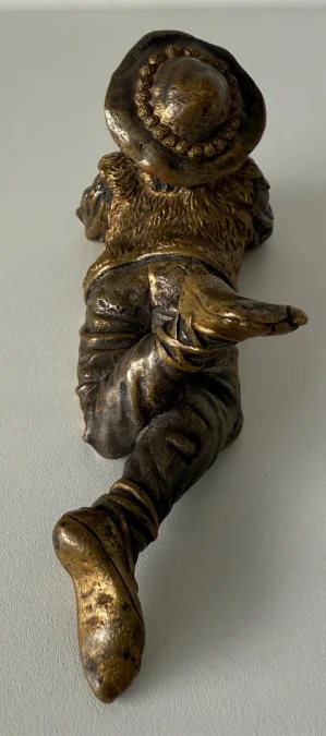 Le petit berger , sujet en bronze