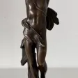 Le retour de chasse, sujet en bronze