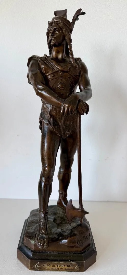 Vercingétorix, signed bronze by DEBUT