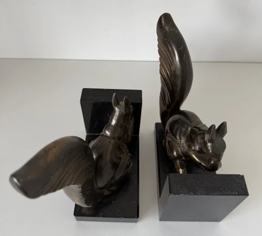 Die Eichhörnchen, Buchstützen-Paar — Guter Zustand