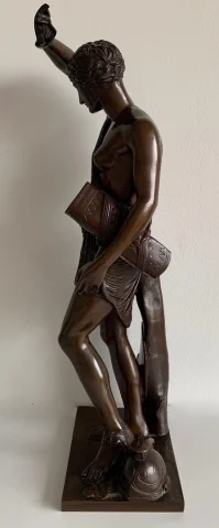 Amazone Ferita scultura in bronzo, fonditore Barbedienne