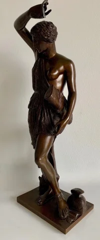 Amazone Ferita scultura in bronzo, fonditore Barbedienne