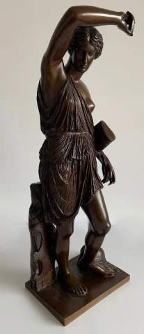 Amazone Ferita scultura in bronzo, fonditore Barbedienne