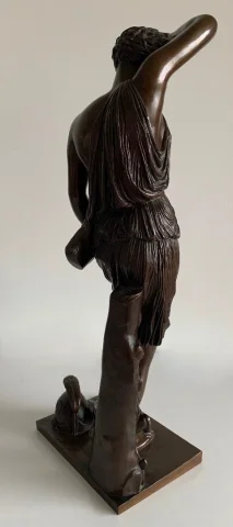 Amazone Ferita scultura in bronzo, fonditore Barbedienne