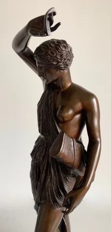 Amazone Ferita scultura in bronzo, fonditore Barbedienne