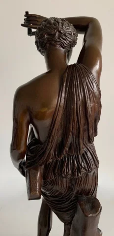 Amazone Ferita scultura in bronzo, fonditore Barbedienne