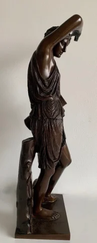 Amazone Ferita scultura in bronzo, fonditore Barbedienne