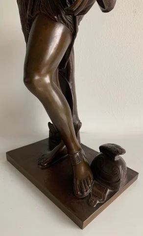 Amazone Ferita scultura in bronzo, fonditore Barbedienne