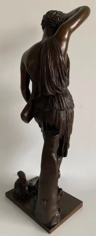 Amazone Ferita scultura in bronzo, fonditore Barbedienne