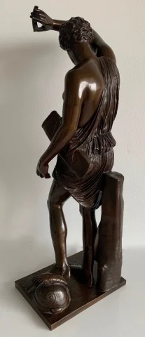 Amazone Ferita scultura in bronzo, fonditore Barbedienne